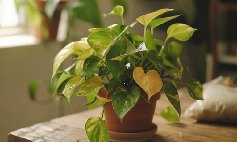 Feuilles du Pothos qui deviennent jaunes : Les secrets pour remédier à ce problème courant de cette plante d&rsquo;intérieur
